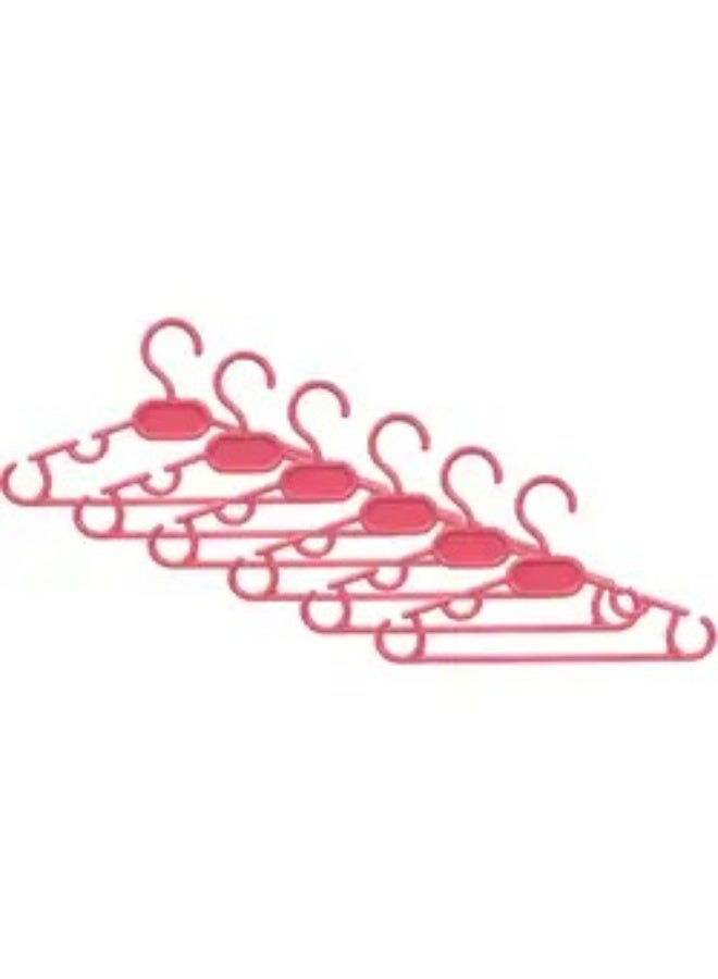 favilla Heavy-duty plastic children's clothes hanger set - non-slip design with side openings - 12-piece set (multiple colors). - Image 5